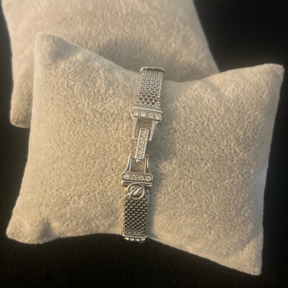 Swarovski Silver Mesh Bracelet with Crystal Details - Picture 8 of 16